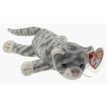 Prance 1997 Ty Beanie Babie Grey Stripe 8in Cat Kitten 3up Boys Girls 4123 for sale online